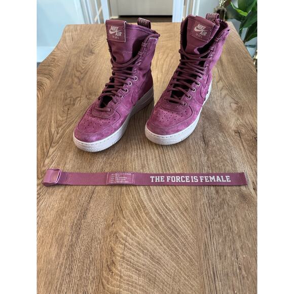 Nike | SF Air Force 1 Force is Female | Vintage Wine | AJ1700-600| Wm’s Size 6.5 - Picture 9 of 16